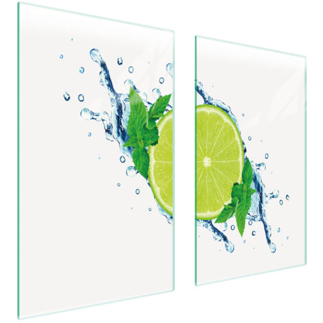 GLASSCHUTZPLATTE FÜR HERD 75x52 KALK