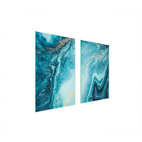 GLASSCHUTZPLATTE FÜR HERD 75x52 MARMOR