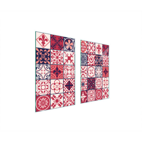 GLASSCHUTZPLATTE FÜR HERD 75x52 MOSAIK