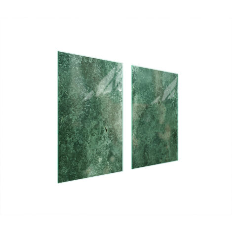 GLASSCHUTZPLATTE FÜR HERD 75x52 TÜRKIS