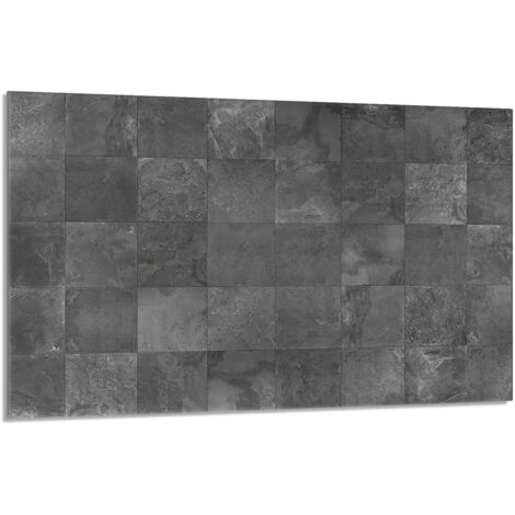 Glasschutzplatte für Herd 80x52 Grau
