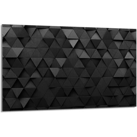 Glasschutzplatte für Herd 80x52 Schwarz