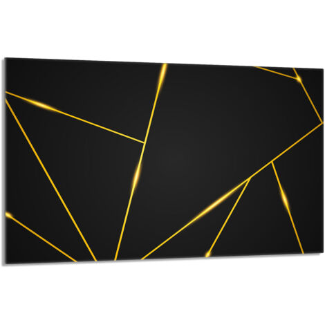 Glasschutzplatte für Herd 80x52 Schwarz