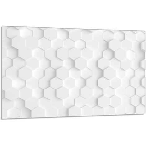 Glasschutzplatte für Herd 80x52 Weiß