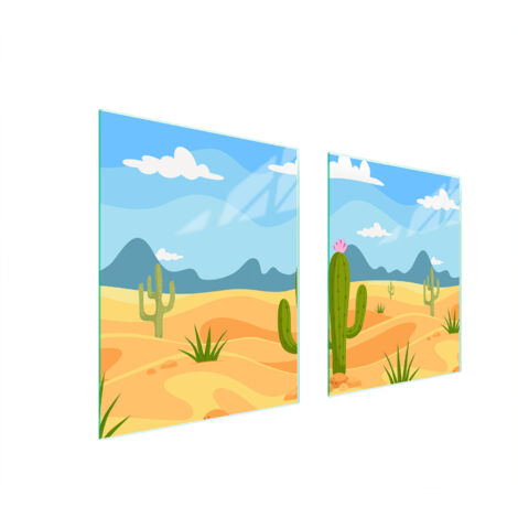 GLASSCHUTZPLATTE FÜR HERD 85x52 CACTUS