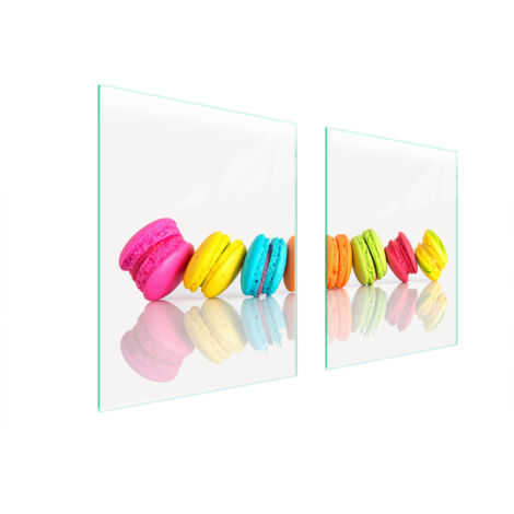 GLASSCHUTZPLATTE FÜR HERD 85x52 FARBIG
