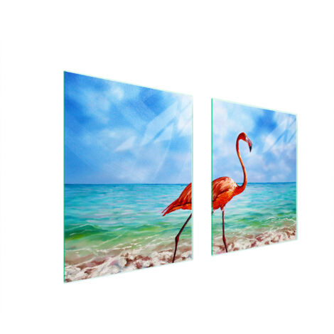GLASSCHUTZPLATTE FÜR HERD 85x52 FLAMINGO