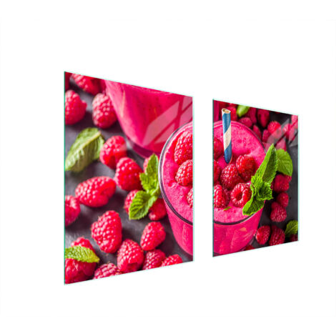 GLASSCHUTZPLATTE FÜR HERD 85x52 HIMBEERE