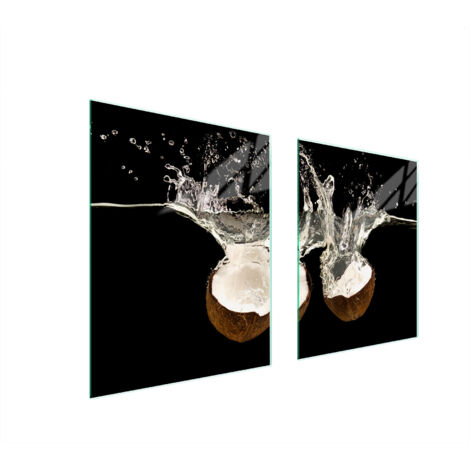 GLASSCHUTZPLATTE FÜR HERD 85x52 KOKOSNUSS