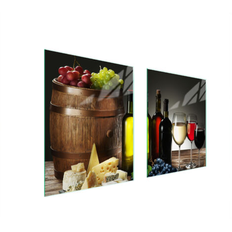 GLASSCHUTZPLATTE FÜR HERD 85x52 KÜCHE