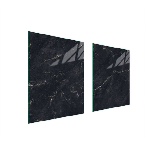 GLASSCHUTZPLATTE FÜR HERD 85x52 MARMOR