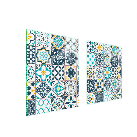GLASSCHUTZPLATTE FÜR HERD 85x52 MOSAIK