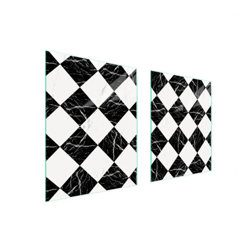 GLASSCHUTZPLATTE FÜR HERD 85x52 MOSAIK