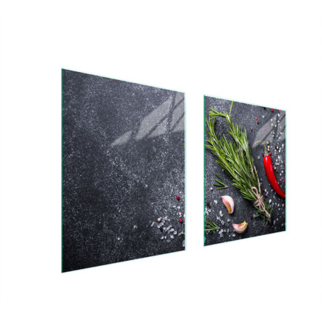 GLASSCHUTZPLATTE FÜR HERD 85x52 SCHIEFER