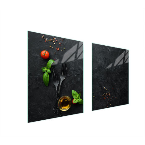 GLASSCHUTZPLATTE FÜR HERD 85x52 SCHIEFER