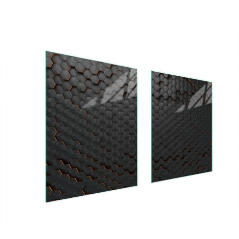GLASSCHUTZPLATTE FÜR HERD 85x52 SCHWARZ