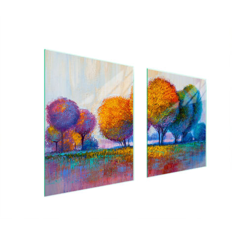 GLASSCHUTZPLATTE FÜR HERD 85x52 TREE