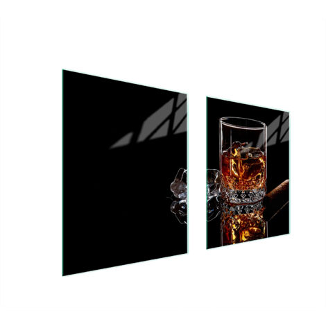 GLASSCHUTZPLATTE FÜR HERD 85x52 WHISKY