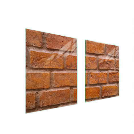 GLASSCHUTZPLATTE FÜR HERD 85x52 ZIEGEL