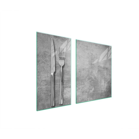 GLASSCHUTZPLATTE FÜR HERD 90x52 BESTECK