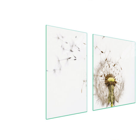 GLASSCHUTZPLATTE FÜR HERD 90x52 BLUME