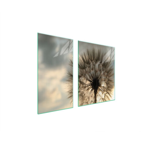 GLASSCHUTZPLATTE FÜR HERD 90x52 BLUME