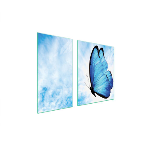 GLASSCHUTZPLATTE FÜR HERD 90x52 BUTTERFLY