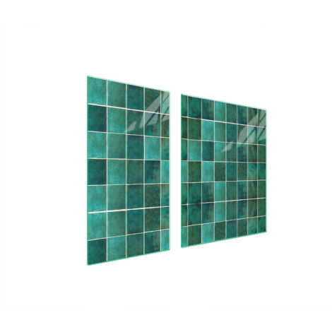 GLASSCHUTZPLATTE FÜR HERD 90x52 GRÜN