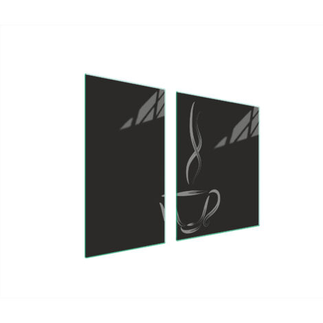 GLASSCHUTZPLATTE FÜR HERD 90x52 KAFFEE