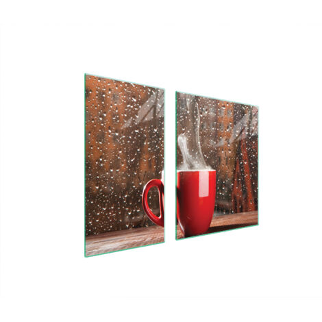 GLASSCHUTZPLATTE FÜR HERD 90x52 KAFFEE