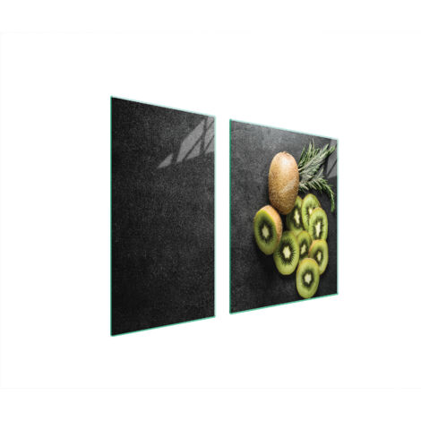 GLASSCHUTZPLATTE FÜR HERD 90x52 KIWI