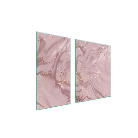 GLASSCHUTZPLATTE FÜR HERD 90x52 MARMOR