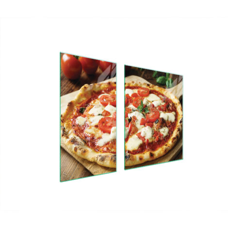 GLASSCHUTZPLATTE FÜR HERD 90x52 PIZZA