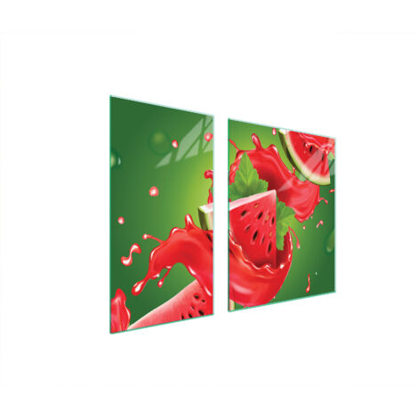 GLASSCHUTZPLATTE FÜR HERD 90x52 WASSERMELONE