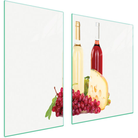 GLASSCHUTZPLATTE FÜR HERD 90x52 WEIN
