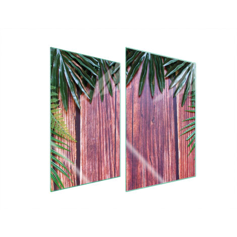 GLASSCHUTZPLATTE FÜR KÜCHE 2x35x52 BLÄTTER