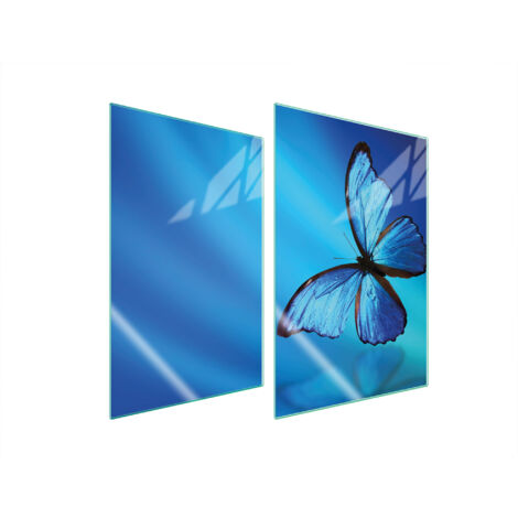 GLASSCHUTZPLATTE FÜR KÜCHE 2x35x52 BUTTERFLY