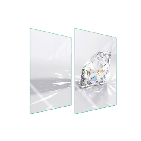 GLASSCHUTZPLATTE FÜR KÜCHE 2x35x52 DIAMANT