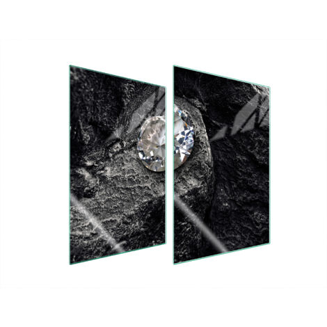 GLASSCHUTZPLATTE FÜR KÜCHE 2x35x52 DIAMANT