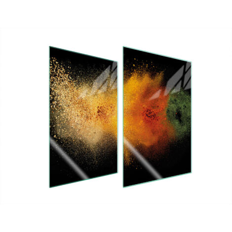 GLASSCHUTZPLATTE FÜR KÜCHE 2x35x52 GEWÜRZE