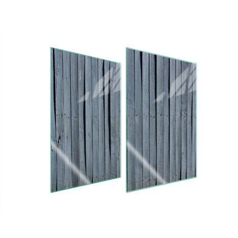 GLASSCHUTZPLATTE FÜR KÜCHE 2x35x52 HOLZ