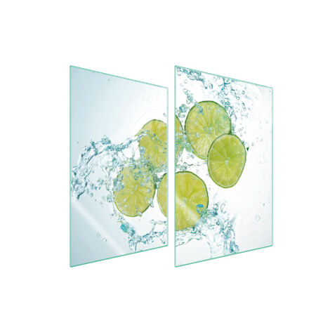 GLASSCHUTZPLATTE FÜR KÜCHE 2x35x52 LIMETTE