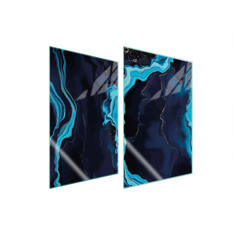 GLASSCHUTZPLATTE FÜR KÜCHE 2x35x52 MARMOR