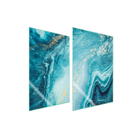 GLASSCHUTZPLATTE FÜR KÜCHE 2x35x52 MARMOR
