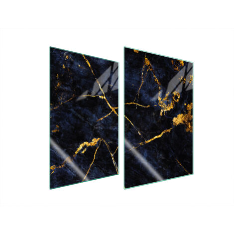 GLASSCHUTZPLATTE FÜR KÜCHE 2x35x52 MARMOR