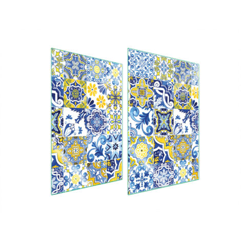 GLASSCHUTZPLATTE FÜR KÜCHE 2x35x52 MOSAIK