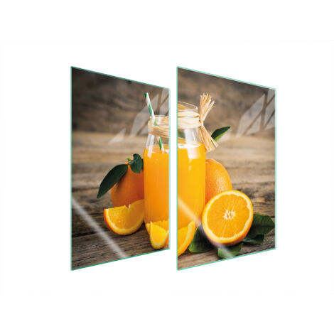 GLASSCHUTZPLATTE FÜR KÜCHE 2x35x52 OBST