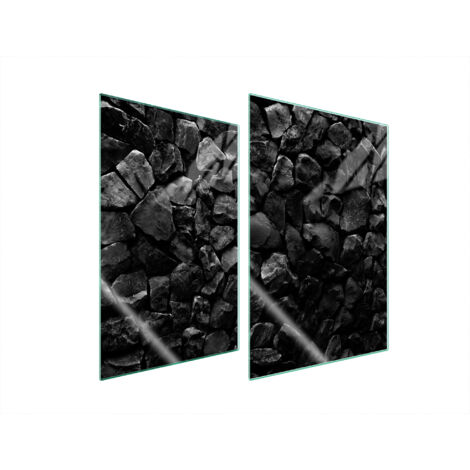GLASSCHUTZPLATTE FÜR KÜCHE 2x35x52 STEINE