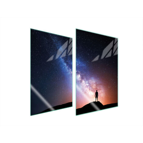 GLASSCHUTZPLATTE FÜR KÜCHE 2x35x52 STERNE