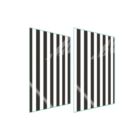 GLASSCHUTZPLATTE FÜR KÜCHE 2x35x52 STREIFEN